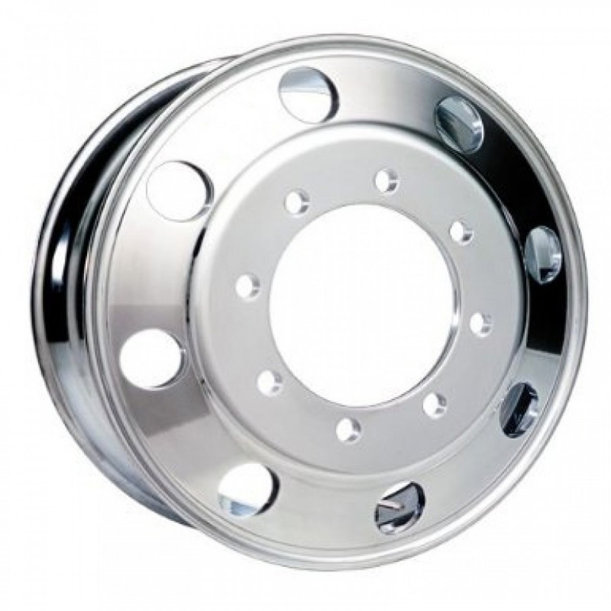 Aluminum Wheel Rim 24.5 X 8.25 10 Hole Lug Hub-Pilot for Tractor Truck & Trailer